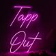 Tapp Out LED-Neonschild für Bar Club