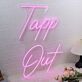 Tapp Out LED-Neonschild für Bar Club