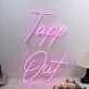 Tapp Out LED-Neonschild für Bar Club
