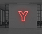 Buchstabe Y LED Neonschild für Büro und Wohnzimmer