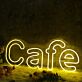 Cafe LED-Neonschild für Gastronomie Innenbereich