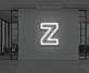 Buchstabe Z LED Neonschild für Büro und Wohnzimmer