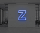 Buchstabe Z LED Neonschild für Büro und Wohnzimmer
