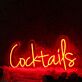 Cocktails LED Neonschild für Bar und Lounge