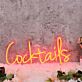 Cocktails LED Neonschild für Bar und Lounge