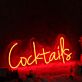 Cocktails LED Neonschild für Bar und Lounge