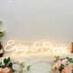 Enjoy And Cheers Yellow Custom LED Neon Sign