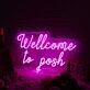Wellcome to posh LED-Neonschild für Boutique und Shop