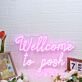 Wellcome to posh LED-Neonschild für Boutique und Shop