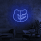 Bärengesicht mit schelmischem Ausdruck LED-Neonschild Gamingzimmer Wohnzimmer
