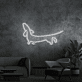 Dackel Silhouette LED-Neonschild Wohnzimmer