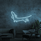 Dackel Silhouette LED-Neonschild Wohnzimmer