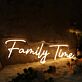 Family Time LED-Neonschild für Wohnzimmer und Familienfeier