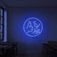 Frau mit Kaffeetasse LED-Neonschild für Café Restaurant