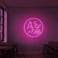 Frau mit Kaffeetasse LED-Neonschild für Café Restaurant