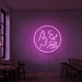 Frau mit Kaffeetasse LED-Neonschild für Café Restaurant