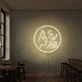 Frau mit Kaffeetasse LED-Neonschild für Café Restaurant