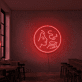 Frau mit Kaffeetasse LED-Neonschild für Café Restaurant