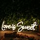 Love is Sweet LED-Neonschild für Hochzeit und Party