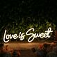 Love is Sweet LED-Neonschild für Hochzeit und Party