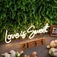 Love is Sweet LED-Neonschild für Hochzeit und Party