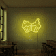 Cupcakes LED-Neonschild für Café und Bäckerei