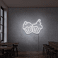 Cupcakes LED-Neonschild für Café und Bäckerei