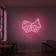 Cupcakes LED-Neonschild für Café und Bäckerei