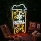 ROYAL Getränkeglas mit Schaum LED-Neonschild