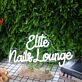 Elite Nails Lounge LED-Neonschild für Nagelstudio und Salon