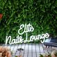 Elite Nails Lounge LED-Neonschild für Nagelstudio und Salon