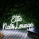 Elite Nails Lounge LED-Neonschild für Nagelstudio und Salon
