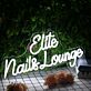 Elite Nails Lounge LED-Neonschild für Nagelstudio und Salon