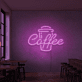 Kaffeebecher LED Neonschild für Café und Küche