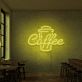 Coffee Kaffeebecher LED-Neonschild für Café und Küche