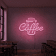 Coffee Kaffeebecher LED-Neonschild für Café und Küche