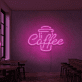 Coffee Kaffeebecher LED-Neonschild für Café und Küche