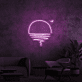 Sonnenuntergang über dem Meer LED-Neonschild Wohnzimmer Lounge