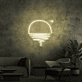 Sonnenuntergang über dem Meer LED-Neonschild Wohnzimmer Lounge