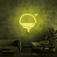 Sonnenuntergang über dem Meer LED-Neonschild Wohnzimmer Lounge