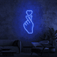 Hand mit Herzsymbol LED-Neonschild Wohnzimmer Schlafzimmer