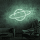Planet mit Ring LED-Neonschild Wohnzimmer Büro