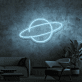 Planet mit Ring LED-Neonschild Wohnzimmer Büro