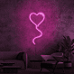Herzluftballon LED-Neonschild Wohnzimmer Schlafzimmer