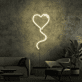 Herzluftballon LED-Neonschild Wohnzimmer Schlafzimmer