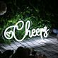 Cheers LED-Neonschild für Bar Party