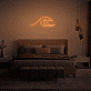 Meereswelle LED-Neonschild Schlafzimmer