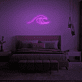 Meereswelle LED-Neonschild Schlafzimmer