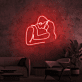 Küssendes Paar LED-Neonschild Wohnzimmer Schlafzimmer