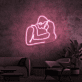 Küssendes Paar LED-Neonschild Wohnzimmer Schlafzimmer